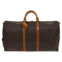 Louis Vuitton Keepall Bag Monogram Canvas Brown Canvas Travel Bag Bag (Pre-Loved)