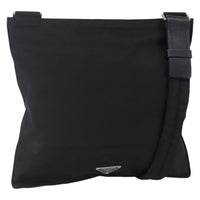 Prada Flat Messenger Bag Tessuto Black Nylon Shoulder Bag Bag (Pre-Loved)