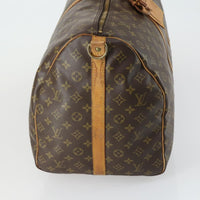 Louis Vuitton Keepall Bandouliere Bag Monogram Canvas Brown Canvas Travel Bag Bag (Authentic Pre-Loved)