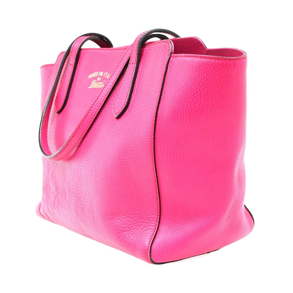 Gucci Swing Tote Leather Pink Leather Tote Bag Bag (Authentic Pre-Loved)