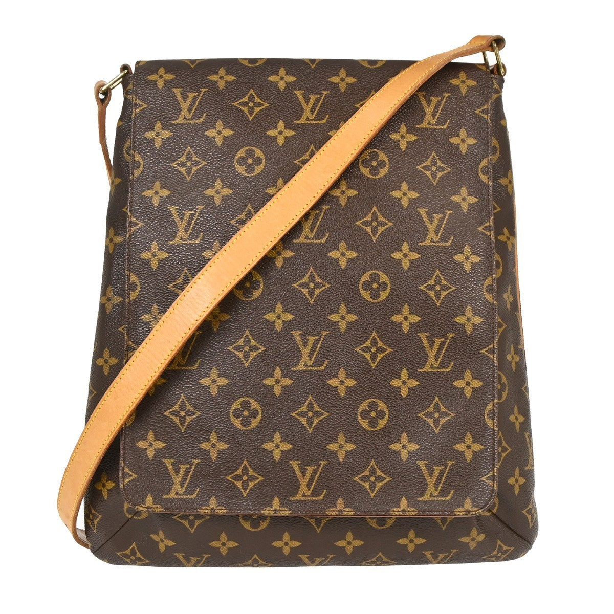 Louis Vuitton Musette Salsa Handbag Monogram Canvas Brown Canvas Shoulder Bag Bag (Authentic Pre-Loved)