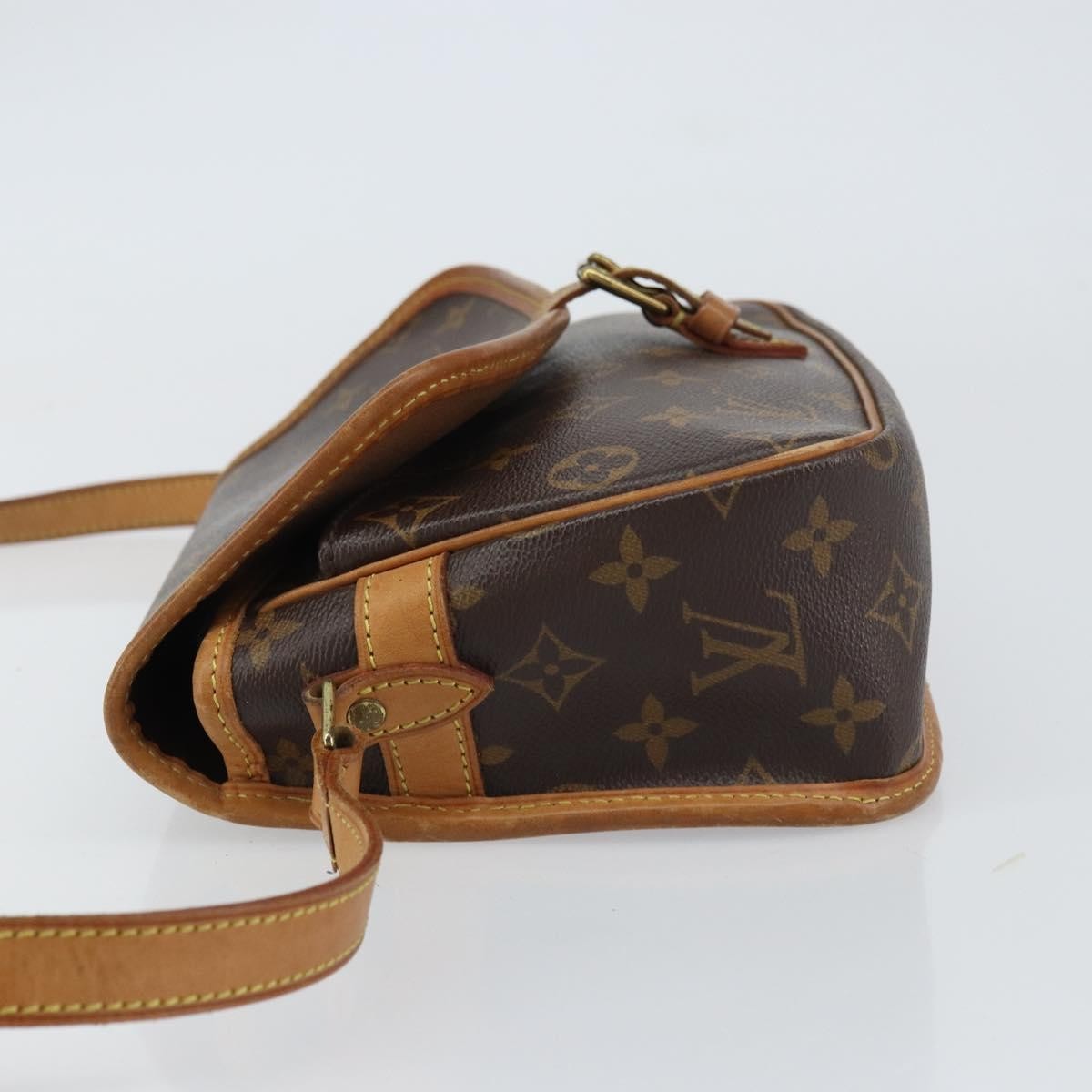 Louis Vuitton Sologne Handbag Monogram Canvas Brown Canvas Shoulder Bag Bag (Pre-Loved)