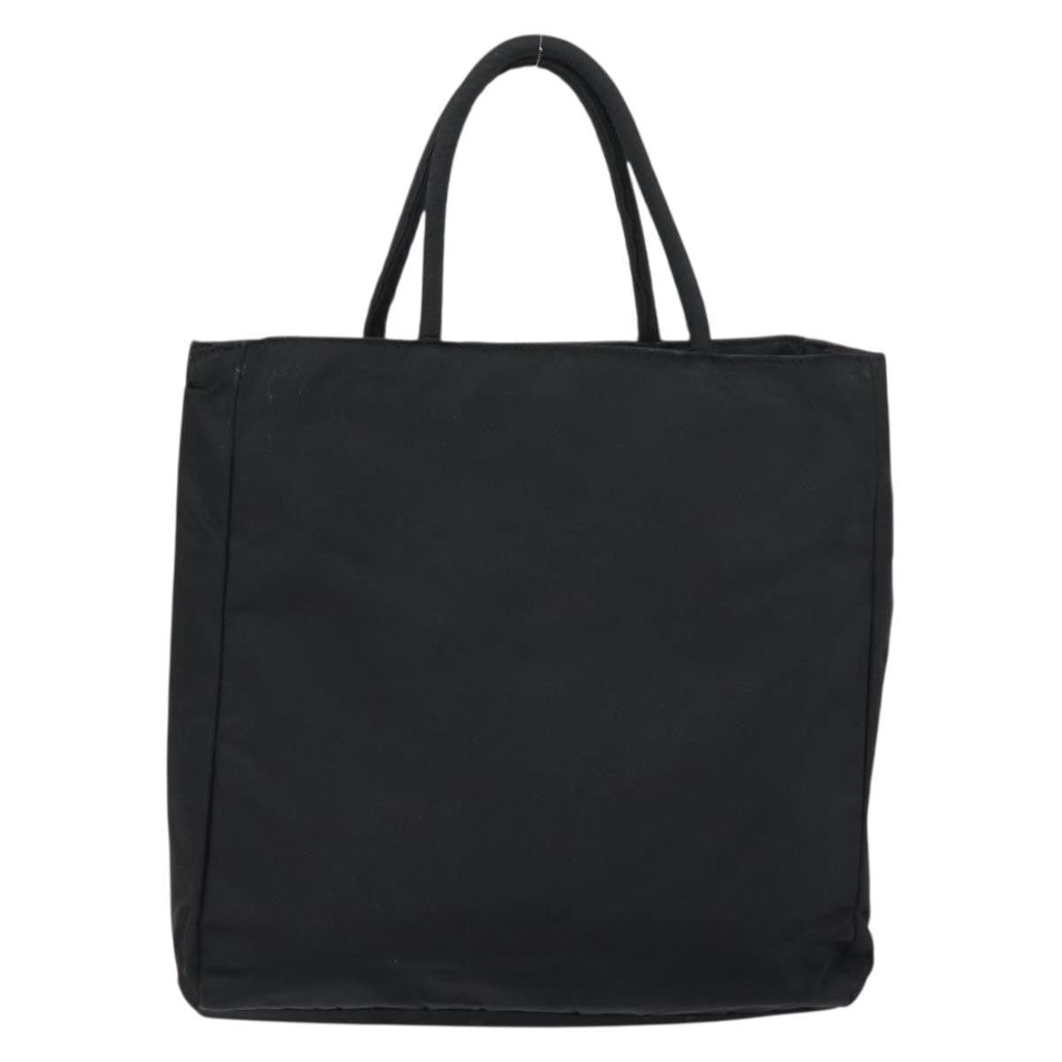 Prada Vintage Tote Nylon Black Nylon Tote Bag Bag (Authentic Pre-Loved)