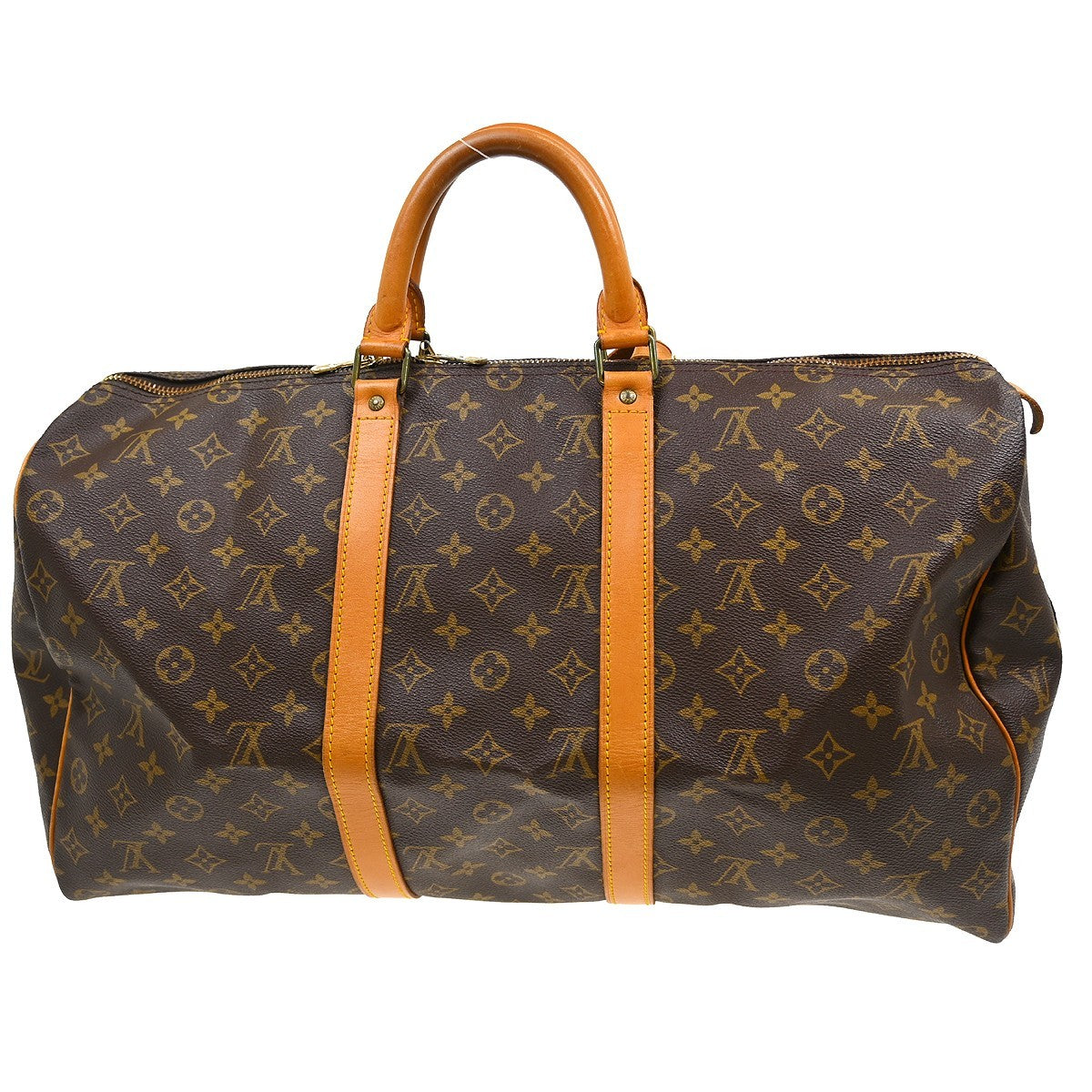 Louis Vuitton Louis Vuitton Keepall Bag Monogram Canvas Brown Canvas Travel Bag Bag (Pre-Loved)