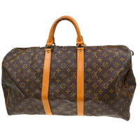 Louis Vuitton Louis Vuitton Keepall Bag Monogram Canvas Brown Canvas Travel Bag Bag (Pre-Loved)