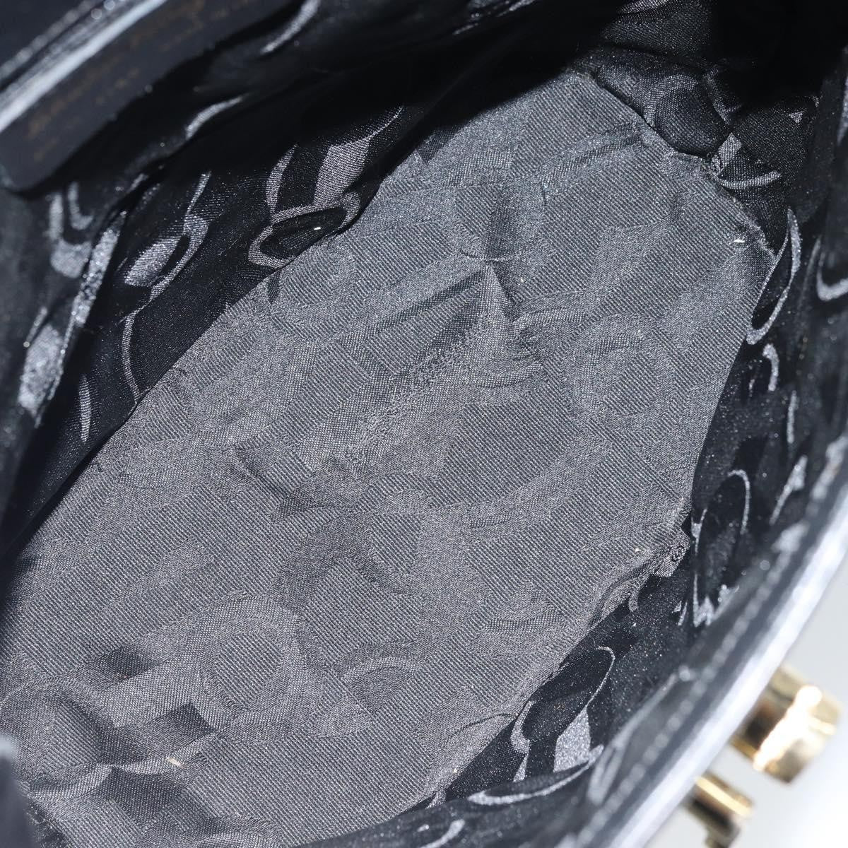 Salvatore Ferragamo Vintage Tote Bag Leather Black Leather Tote Bag Bag (Pre-Loved)