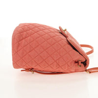 Chanel Vintage Flap Backpack Denim Pink Denim_Jeans Backpack Bag (Authentic Pre-Loved)