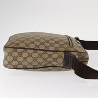 Gucci Front Zip Messenger Gg Coated Canvas Beige Canvas Shoulder Bag Bag (Pre-Loved)