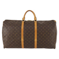 Louis Vuitton Keepall Bag Monogram Canvas Brown Canvas Travel Bag Bag (Pre-Loved)