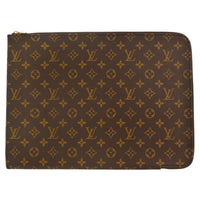 Louis Vuitton Etui Voyage Pouch Monogram Canvas Brown Canvas Clutche & Pouche Bag (Authentic Pre-Loved)