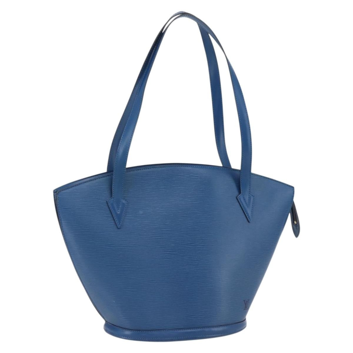 Louis Vuitton Saint Jacques Handbag Epi Leather Blue Leather Shoulder Bag Bag (Authentic Pre-Loved)