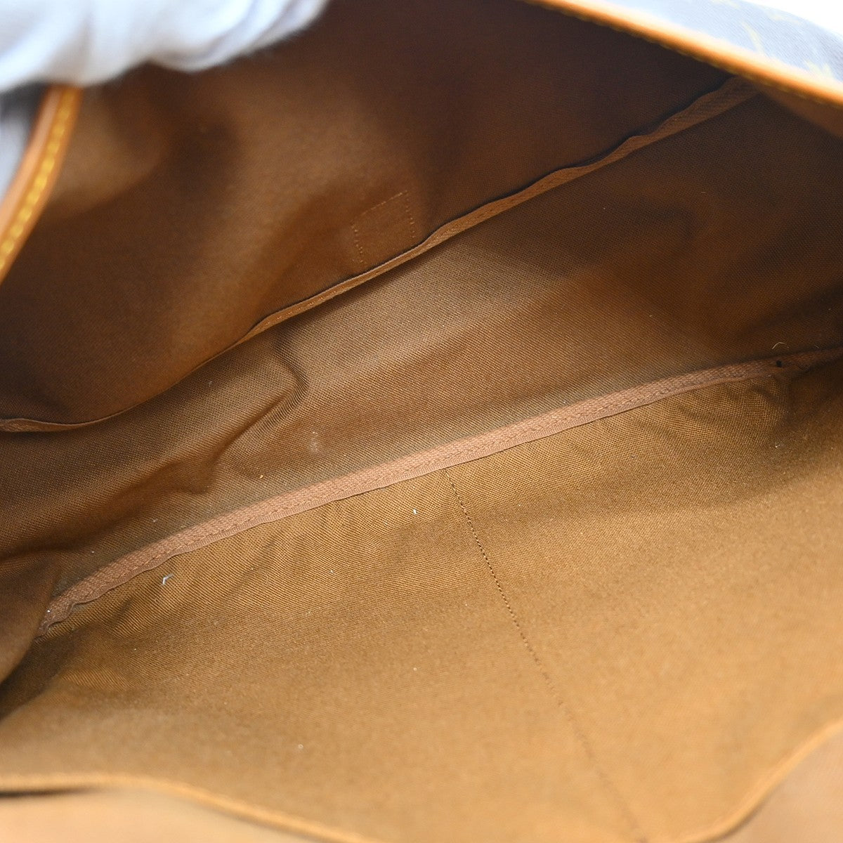 Louis Vuitton Saumur Handbag Monogram Canvas Brown Canvas Shoulder Bag Bag (Authentic Pre-Loved)