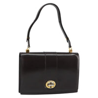Gucci Vintage Shoulder Bag Leather Brown Leather Shoulder Bag Bag (Authentic Pre-Loved)