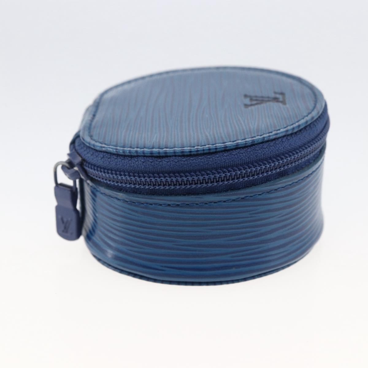 Louis Vuitton Ecrin Bijoux Jewelry Case Epi Leather Blue Leather Clutche & Pouche Bag (Authentic Pre-Loved)