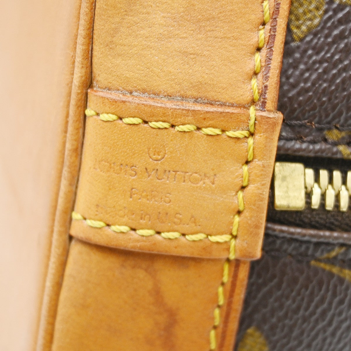 Louis Vuitton Alma Handbag Monogram Canvas Brown Canvas Handbag (Pre-Loved)
