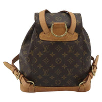 Louis Vuitton Vintage Montsouris Backpack Monogram Canvas Brown Canvas Backpack Bag (Authentic Pre-Loved)