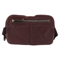 Gucci Belt Bag Leather Burgundy Leather Shoulder Bag Bag (Pre-Loved)