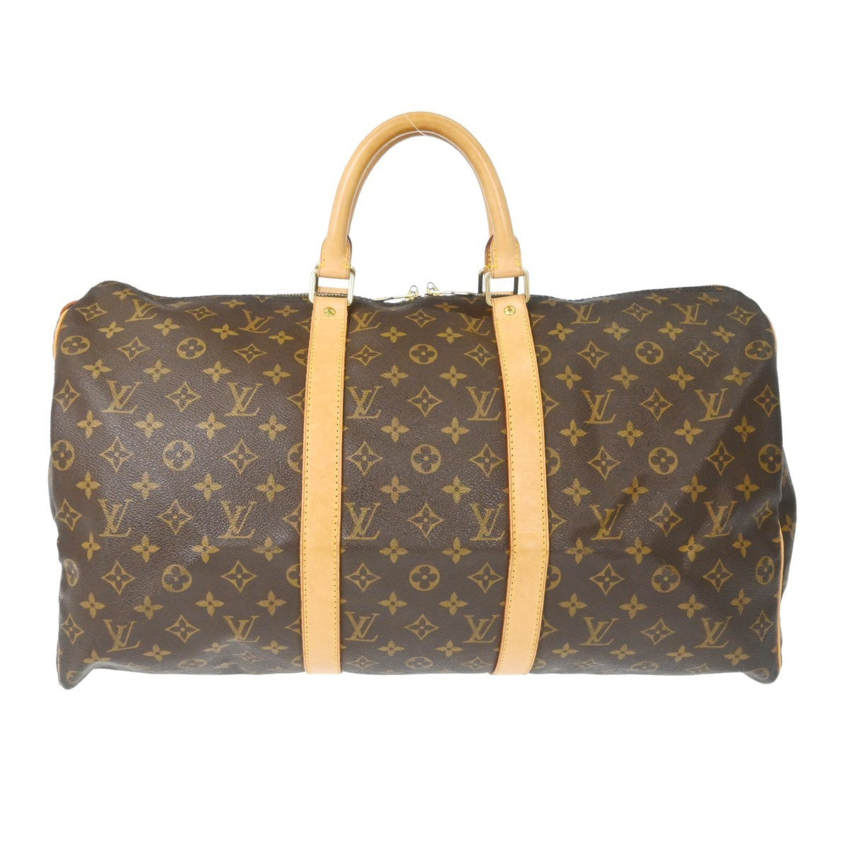 Louis Vuitton Keepall Bag Monogram Canvas Brown Canvas Travel Bag Bag (Pre-Loved)