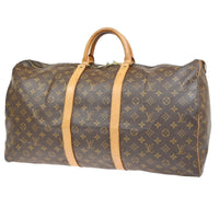 Louis Vuitton Keepall Bag Monogram Canvas Brown Canvas Travel Bag Bag (Authentic Pre-Loved)