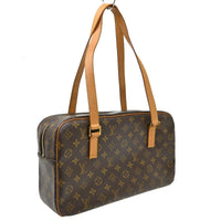 Louis Vuitton Cite Handbag Monogram Canvas Brown Canvas Shoulder Bag Bag (Authentic Pre-Loved)