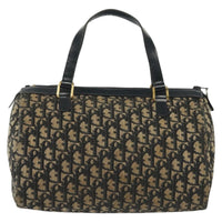Christian Dior Vintage Trotter Boston Bag Diorissimo Canvas Navy Canvas Bag (Authentic Pre-Loved)