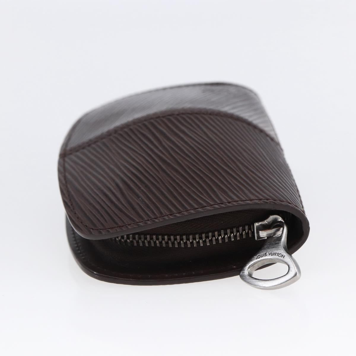 Louis Vuitton Demi Lune Coin Purse Epi Leather Brown Leather Wallets Accessory (Authentic Pre-Loved)