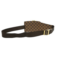 Louis Vuitton Geronimos Waist Bag Damier Brown Canvas Shoulder Bag Bag (Authentic Pre-Loved)