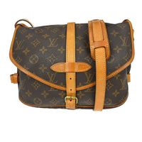 Louis Vuitton Louis Vuitton Saumur Handbag Monogram Canvas Brown Canvas Shoulder Bag Bag (Pre-Loved)