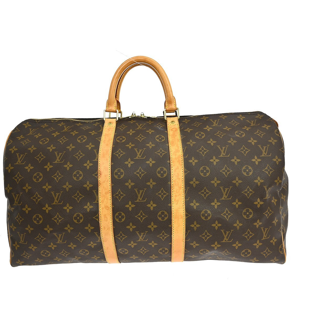 Louis Vuitton Louis Vuitton Keepall Bag Monogram Canvas Brown Canvas Travel Bag Bag (Authentic Pre-Loved)