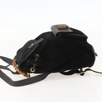 Gucci Gucci Bamboo Backpack Daim Black Denim_Jeans Backpack Bag (Authentic Pre-Loved)