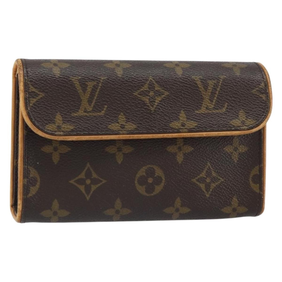 Louis Vuitton Florentine Waist Bag Monogram Canvas Brown Canvas Clutche & Pouche Bag (Pre-Loved)