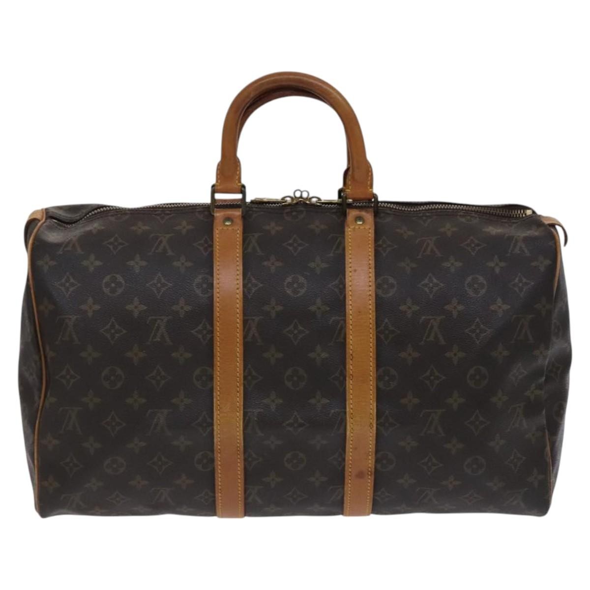 Louis Vuitton Louis Vuitton Keepall Bag Monogram Canvas Brown Canvas Travel Bag Bag (Pre-Loved)