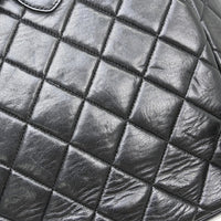 Chanel Duma Drawstring Backpack Quilted Leather Black Leather Backpack Bag (Authentic Pre-Loved)