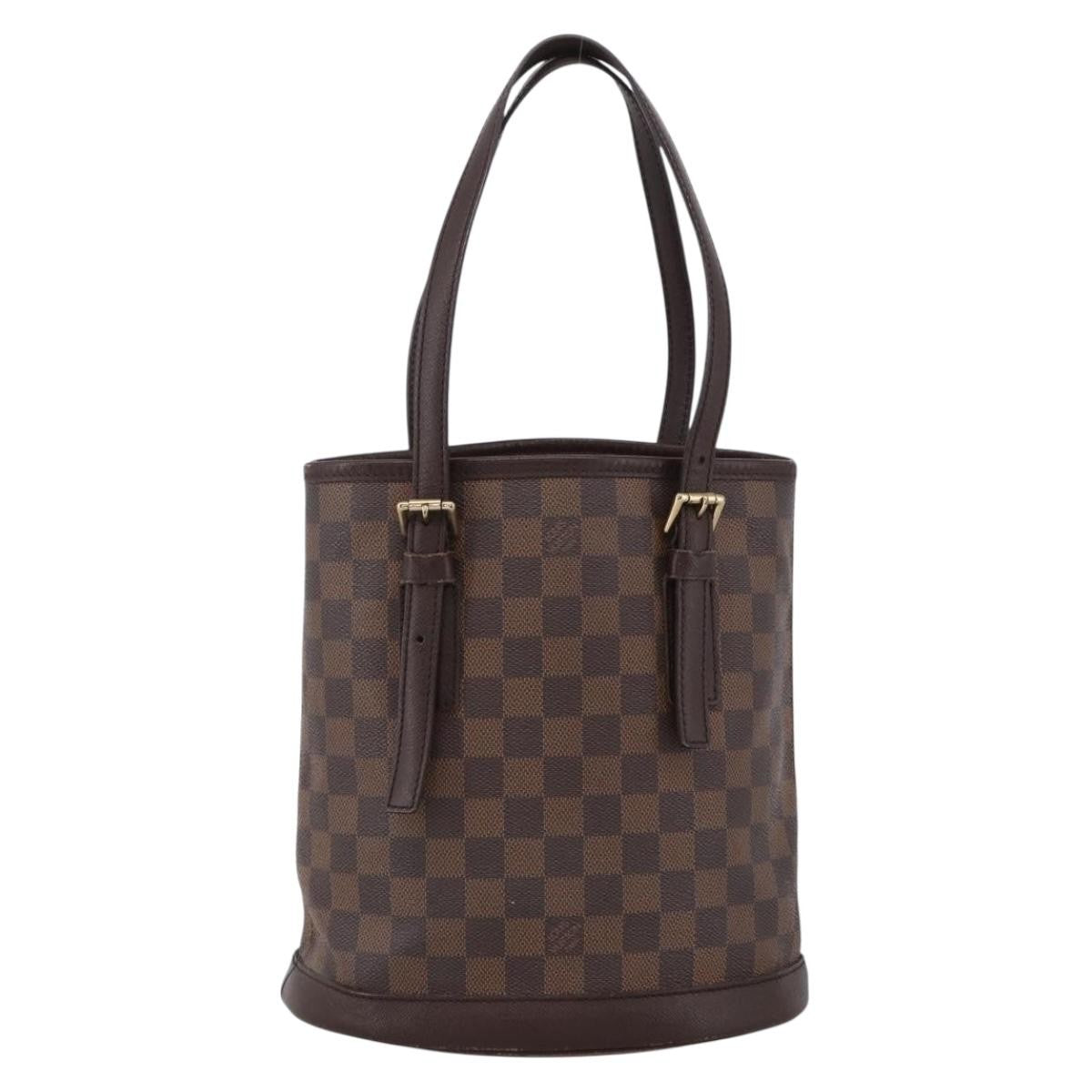 Louis Vuitton Marais Bucket Bag Damier Brown Canvas Shoulder Bag Bag (Pre-Loved)