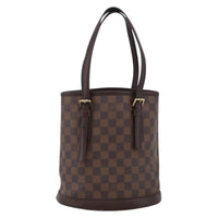 Louis Vuitton Marais Bucket Bag Damier Brown Canvas Shoulder Bag Bag (Pre-Loved)