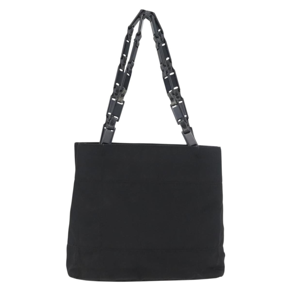 Prada Vintage Tote Nylon Black Nylon Tote Bag Bag (Authentic Pre-Loved)