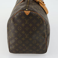 Louis Vuitton Keepall Bag Monogram Canvas Brown Canvas Travel Bag Bag (Authentic Pre-Loved)