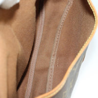 Louis Vuitton Saumur Handbag Monogram Canvas Brown Canvas Shoulder Bag Bag (Pre-Loved)