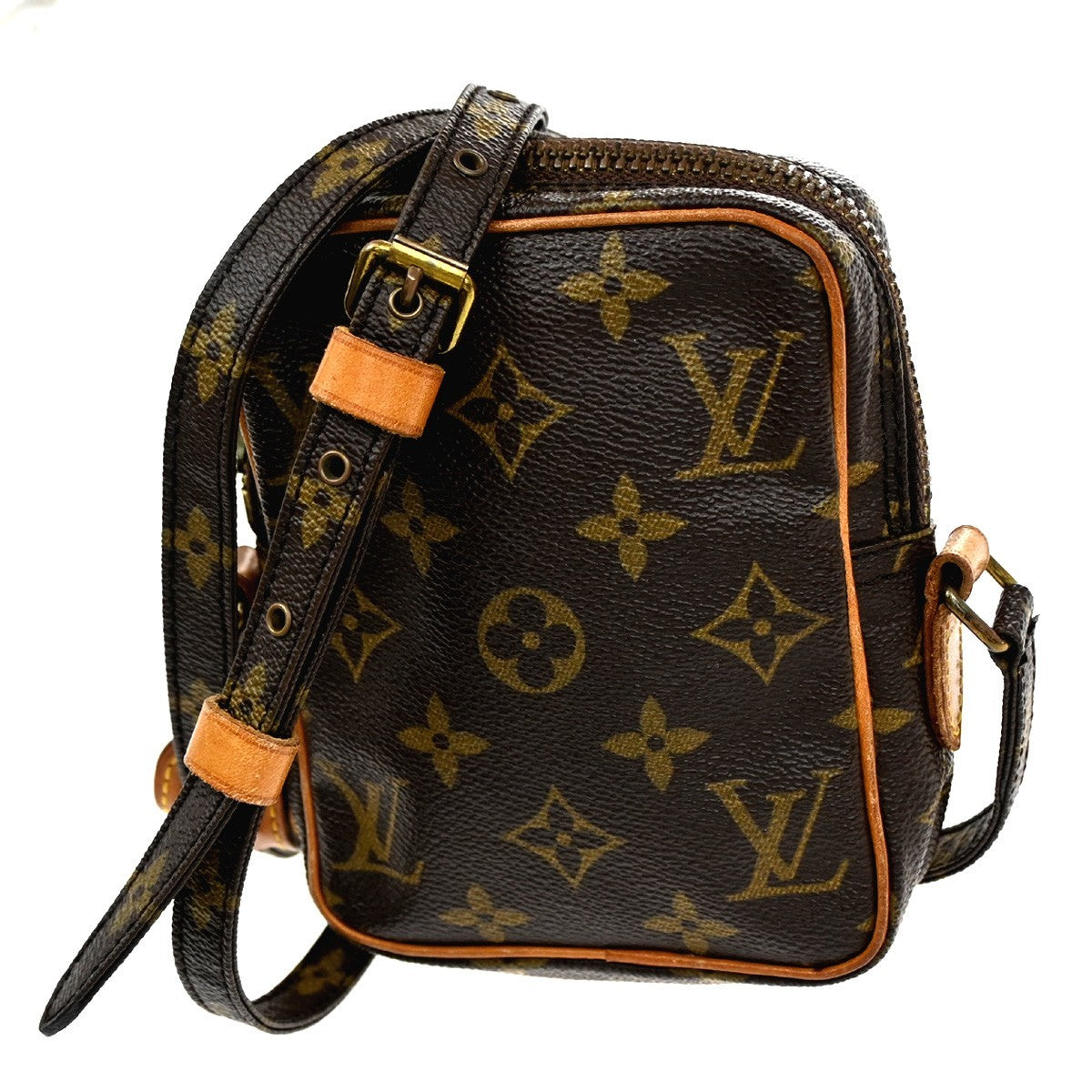 Louis Vuitton Danube Handbag Monogram Canvas Brown Canvas Clutche & Pouche Bag (Pre-Loved)