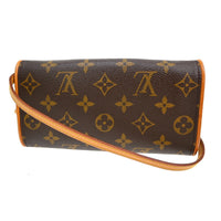 Louis Vuitton Louis Vuitton Twin Handbag Monogram Canvas Brown Canvas Clutche & Pouche Bag (Authentic Pre-Loved)