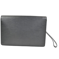 Louis Vuitton Dragonne Pochette Epi Leather Black Leather Clutche & Pouche Bag (Authentic Pre-Loved)