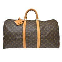 Louis Vuitton Louis Vuitton Keepall Bag Monogram Canvas Brown Canvas Travel Bag Bag (Pre-Loved)