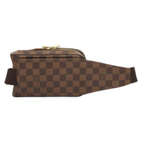 Louis Vuitton Geronimos Waist Bag Damier Brown Canvas Shoulder Bag Bag (Authentic Pre-Loved)