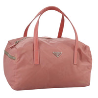 Prada Vintage Boston Bag Nylon Pink Nylon Travel Bag Bag (Pre-Loved)