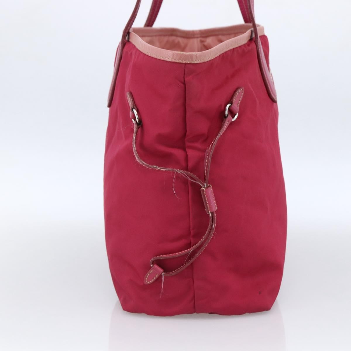 Prada Vintage Tote Tessuto Pink Nylon Tote Bag Bag (Authentic Pre-Loved)