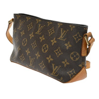 Louis Vuitton Trotteur Handbag Monogram Canvas Brown Canvas Shoulder Bag Bag (Authentic Pre-Loved)
