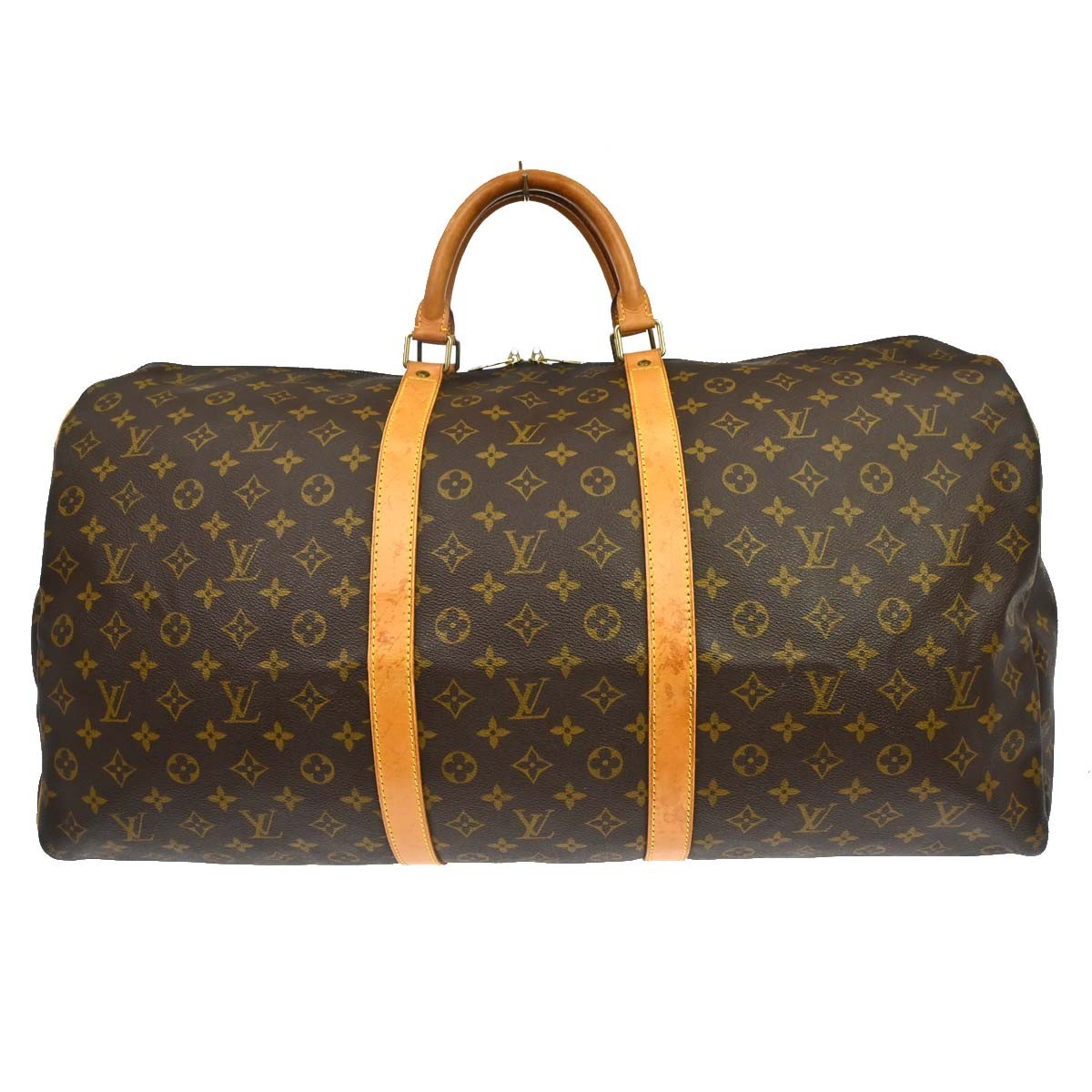 Louis Vuitton Keepall Bag Monogram Canvas Brown Canvas Travel Bag Bag (Authentic Pre-Loved)