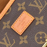 Louis Vuitton Saumur Handbag Monogram Canvas Brown Canvas Shoulder Bag Bag (Pre-Loved)
