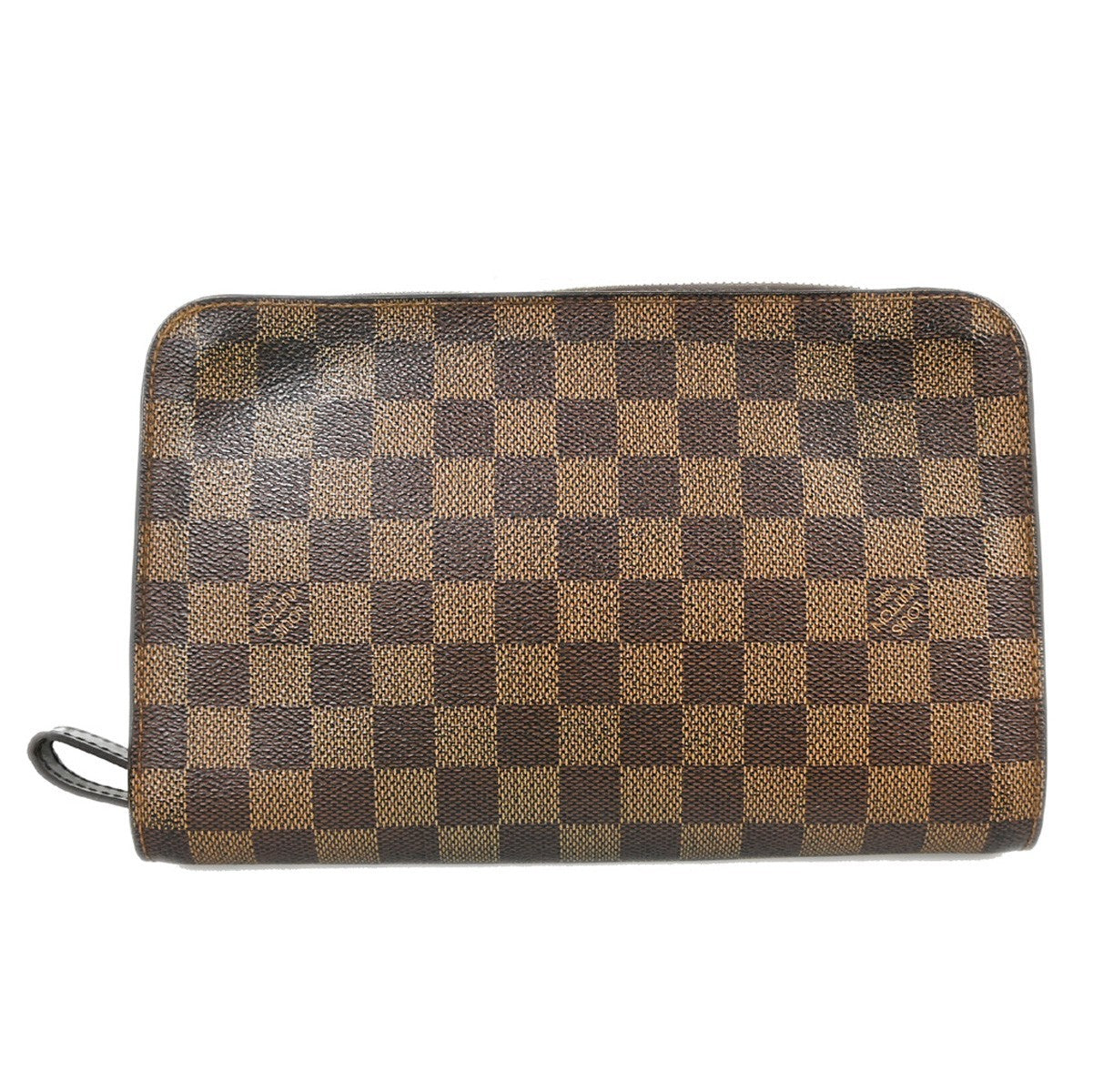 Louis Vuitton Pochette Saint Louis Damier Brown Canvas Clutche & Pouche Bag (Pre-Loved)
