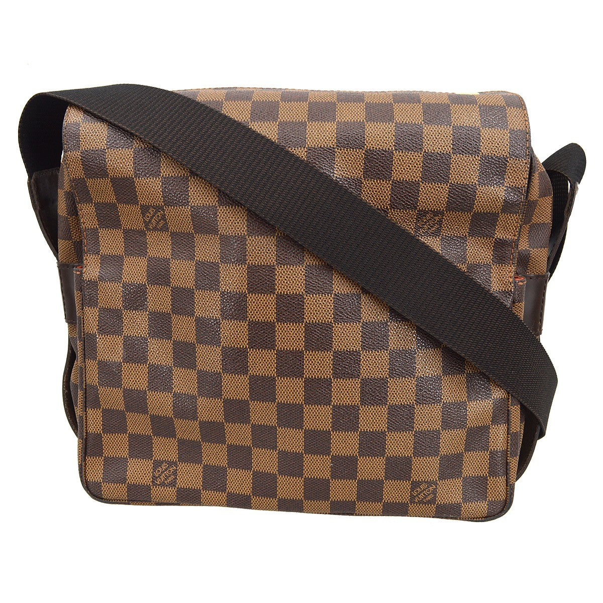 Louis Vuitton Naviglio Handbag Damier Brown Canvas Shoulder Bag Bag (Pre-Loved)